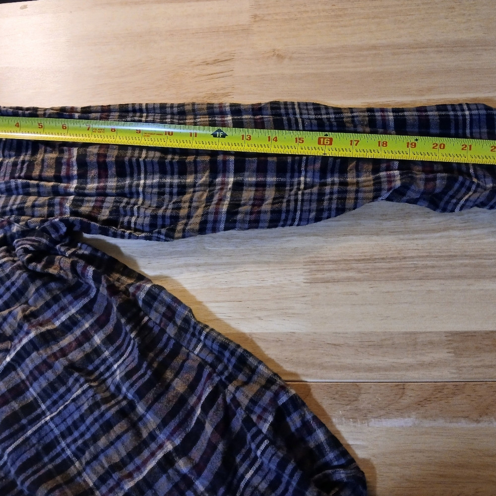 Maurices Woman Casual Plaid Buttondown Shirt - Black, Brown, Burgady XL - Picture 6 of 16